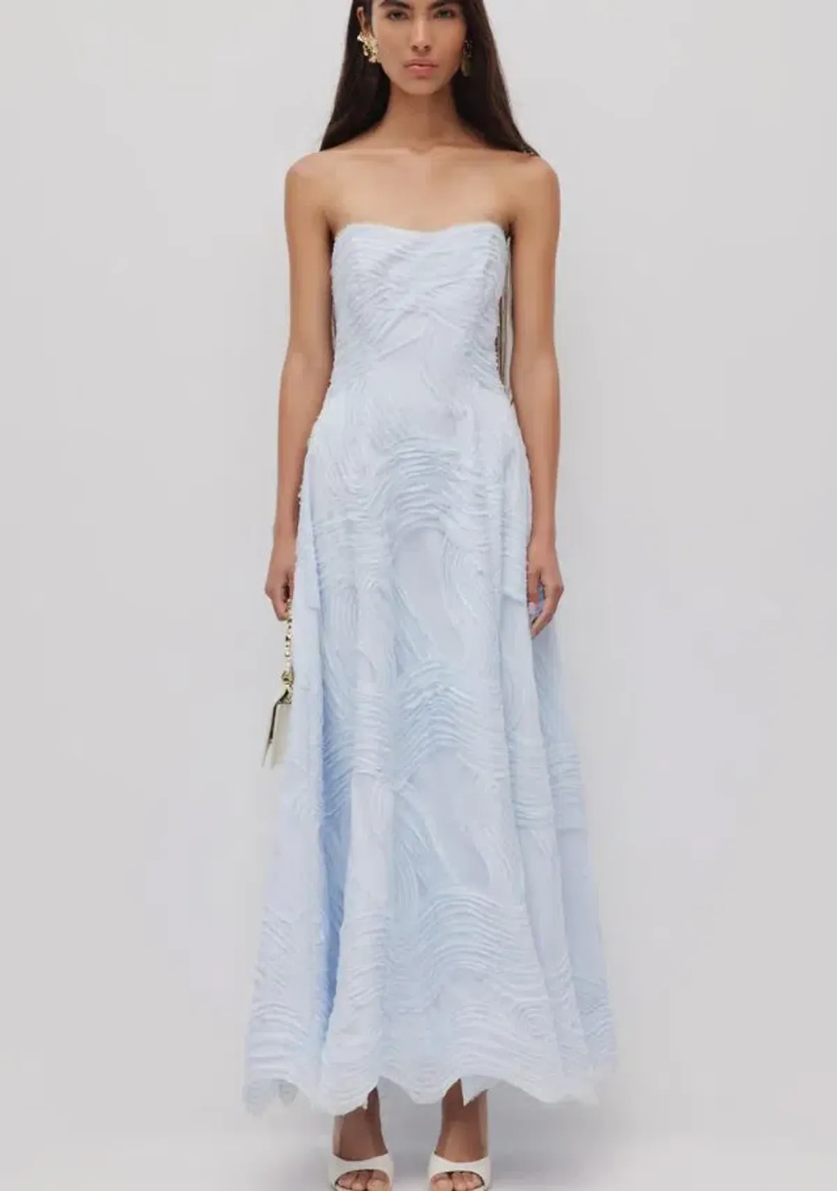 Aje Wave Gown in Pastel Blue Size 8 - Image 1