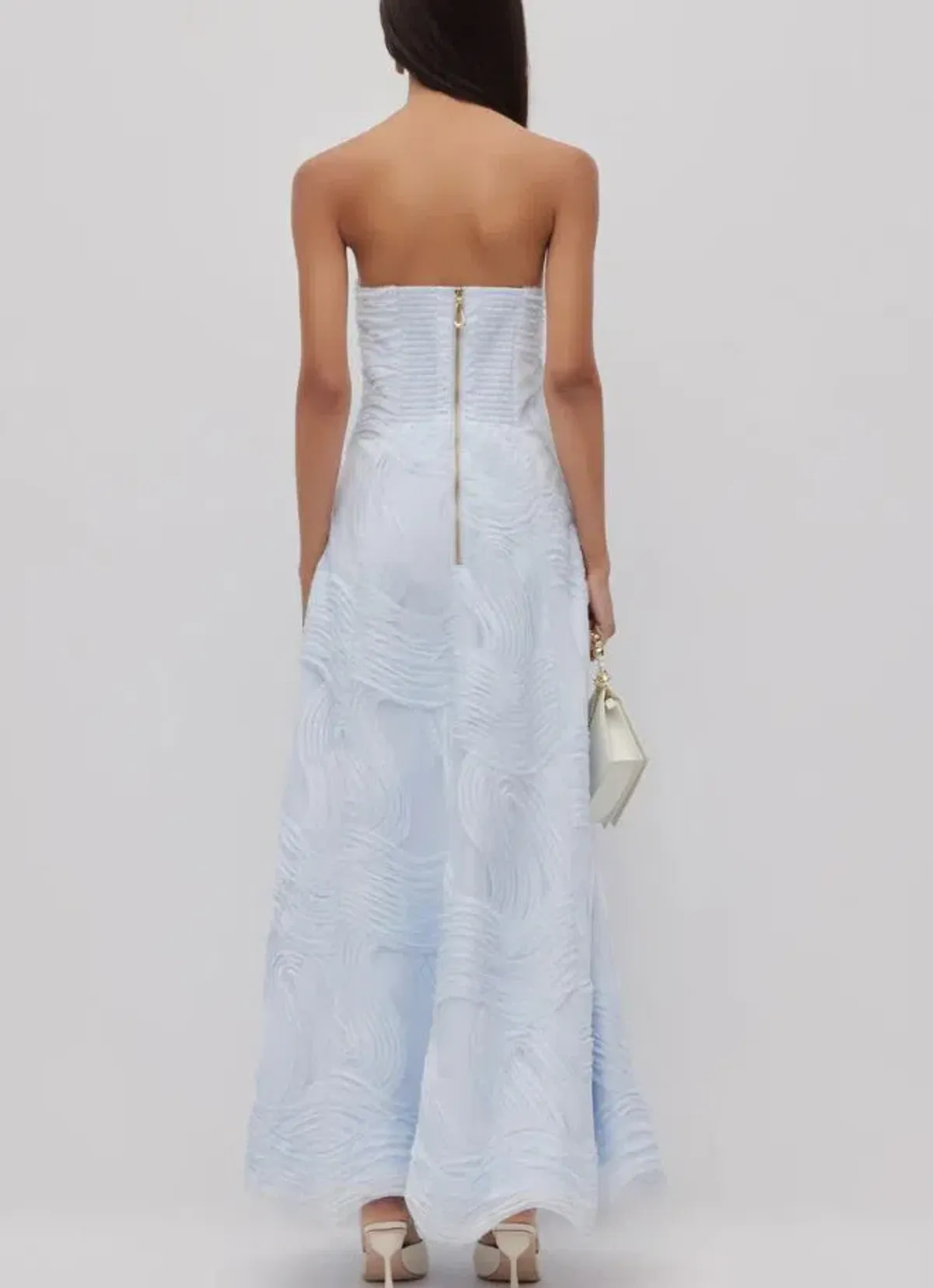 Aje Wave Gown in Pastel Blue Size 6 - Image 2