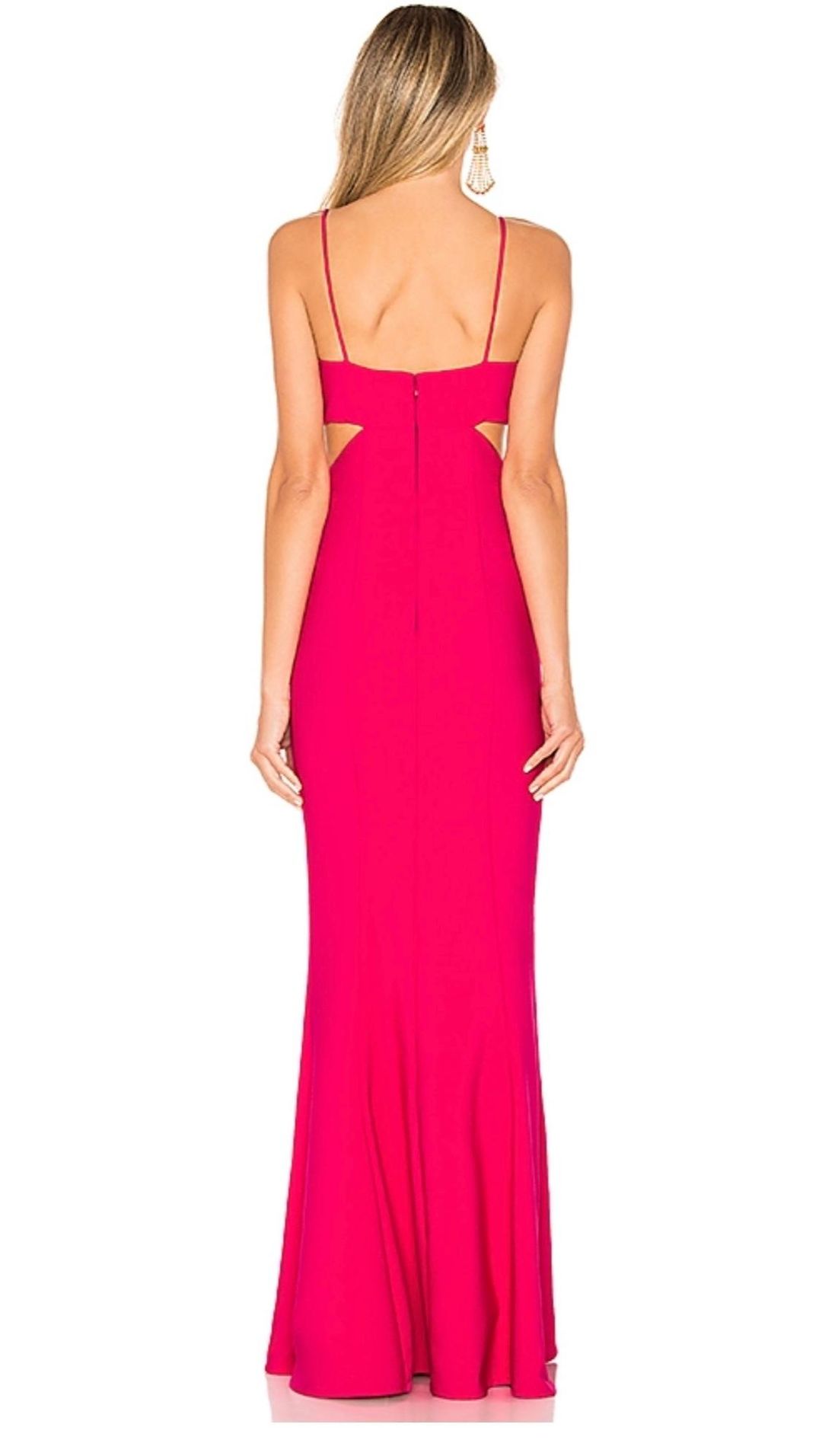 Likely fuchsia Tamarelli Gown size 8 for rent on The Volte - main image