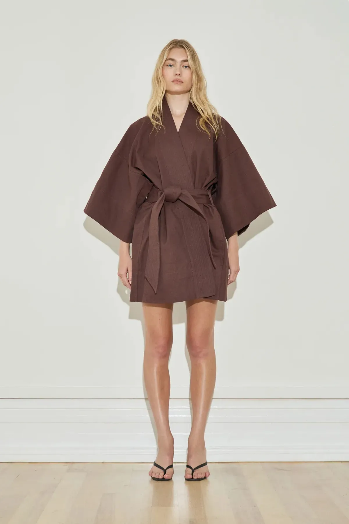 Maison Essentiele Kimono Brown Size small / medium Aus 10-12 - Image 1