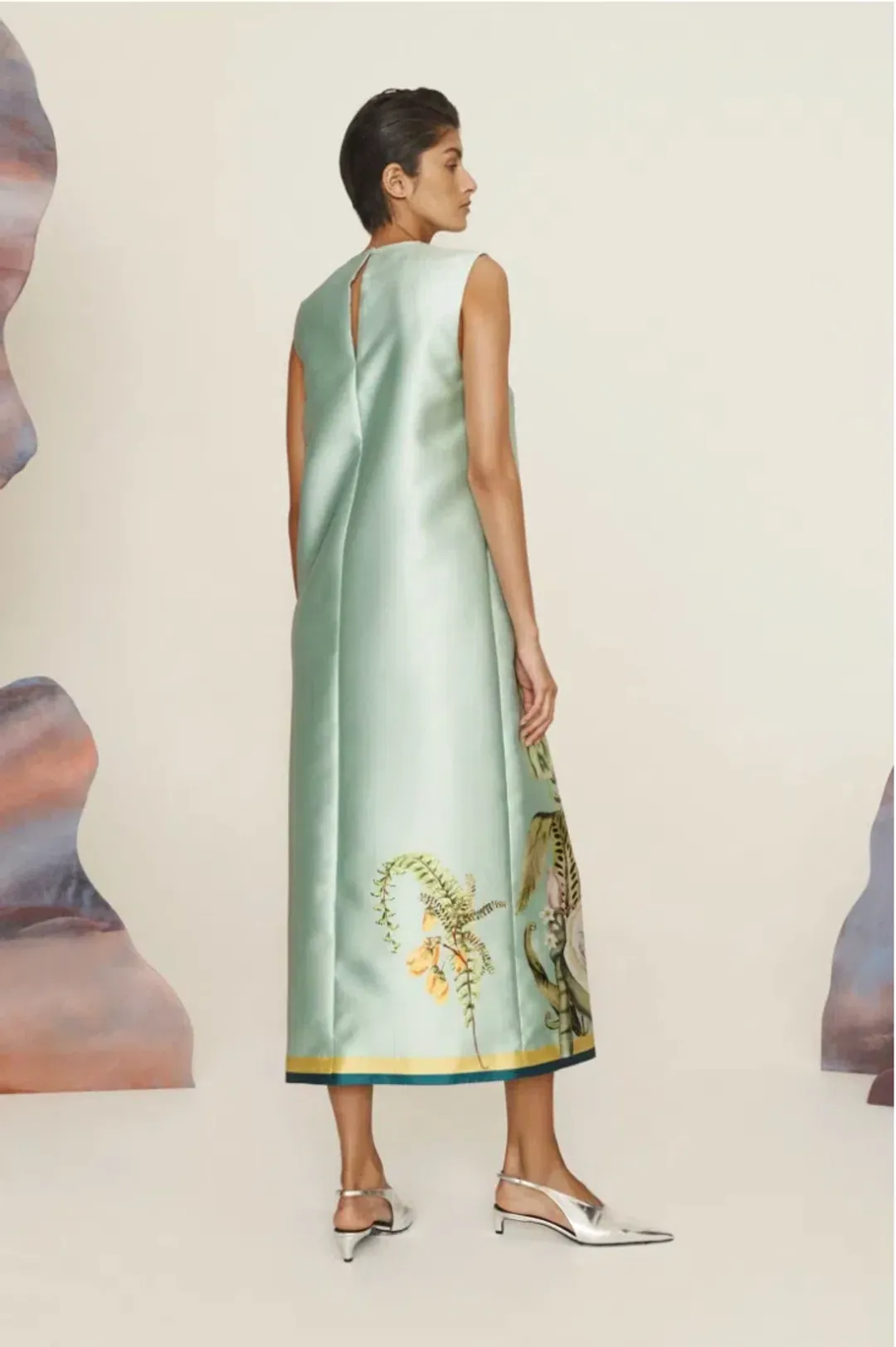 Alemais Anita Midi Dress in Green Size AU 16 for rent on The Volte - main image