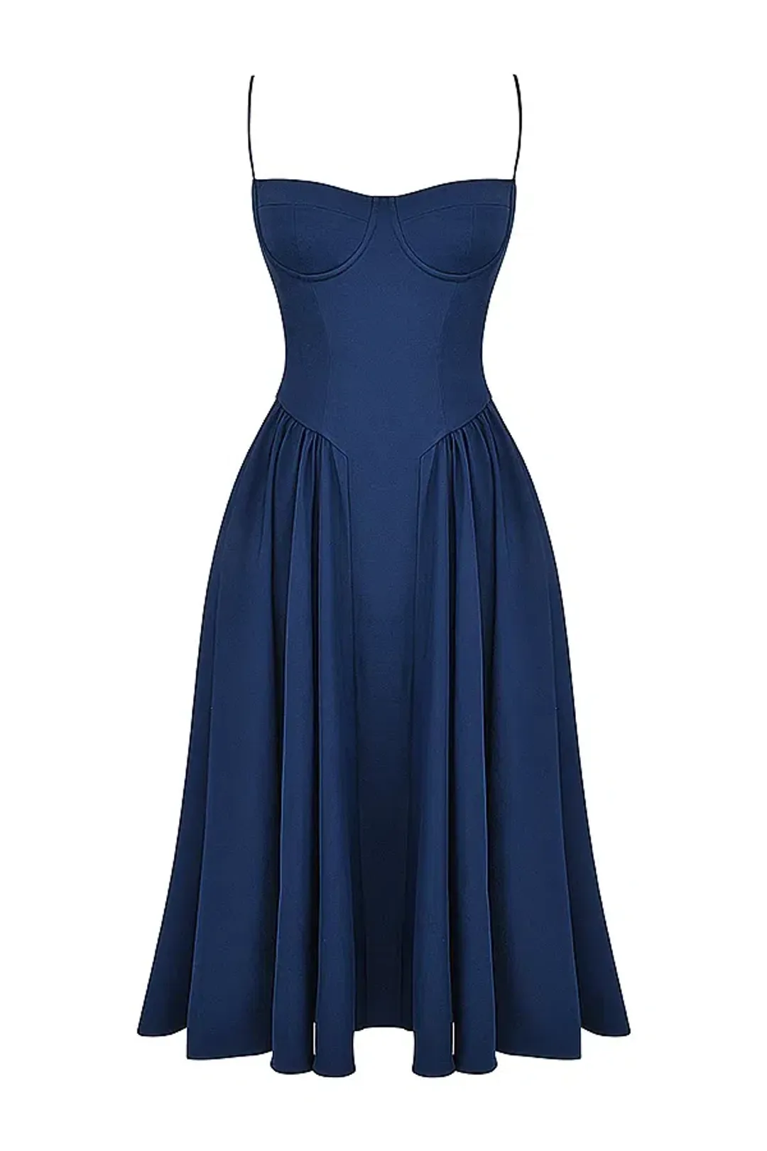 House of CB Samaria French Navy Corset Sundress Size S/AU 8 for rent on The Volte - main image