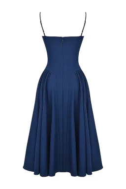 House of CB Samaria French Navy Corset Sundress Size S/AU 8 for rent on The Volte - image 8