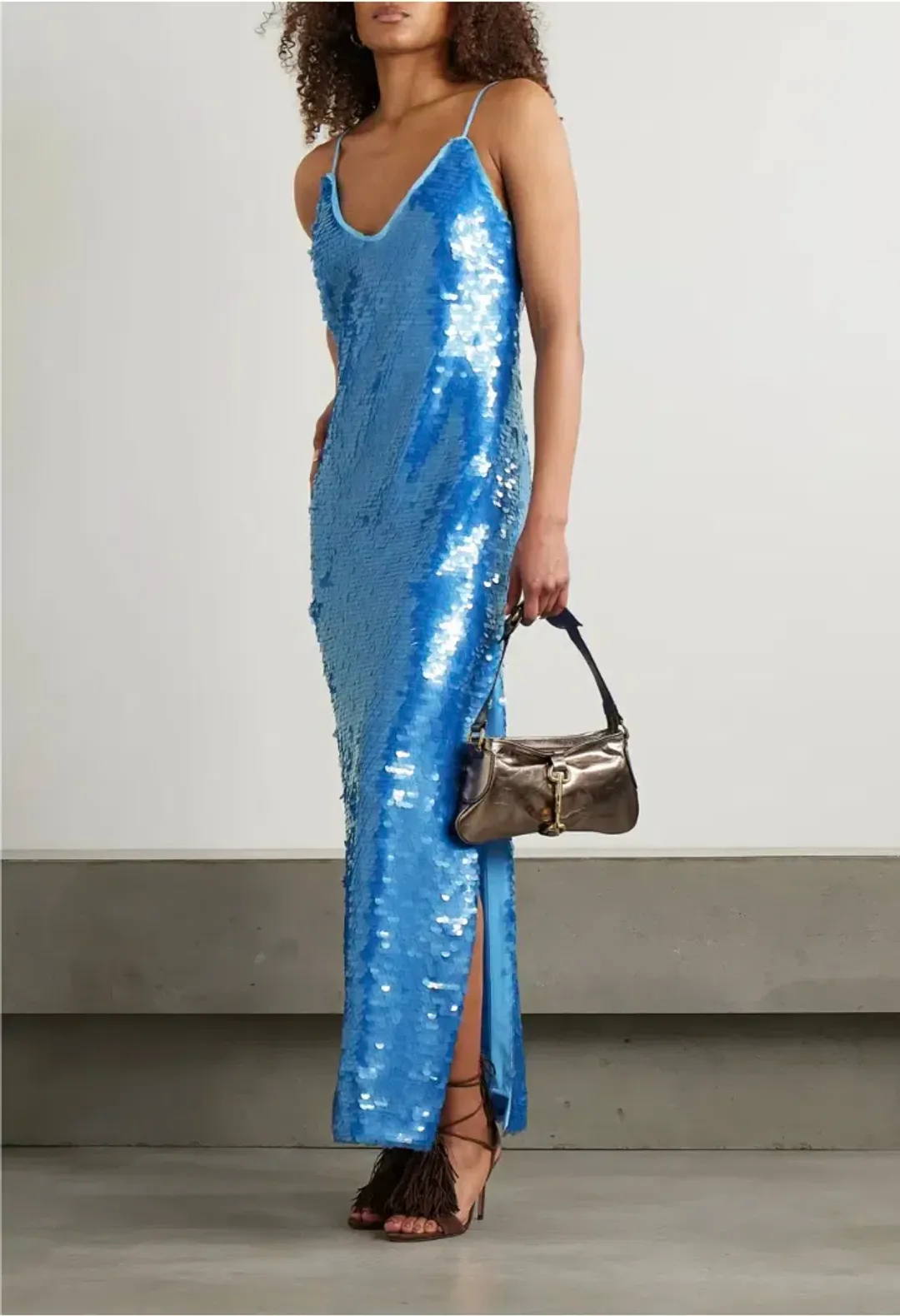 Alemais Stellar Sequin Slip Dress Exclusive Size 14 AU for rent on The Volte - main image