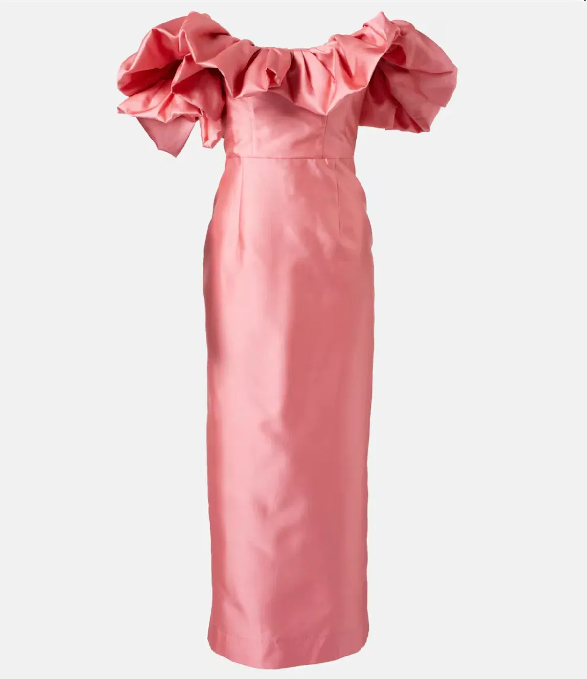 Alemais Suzi Off Shoulder Ruffled Midi Gown Exclusive Size 16 AU - Image 6