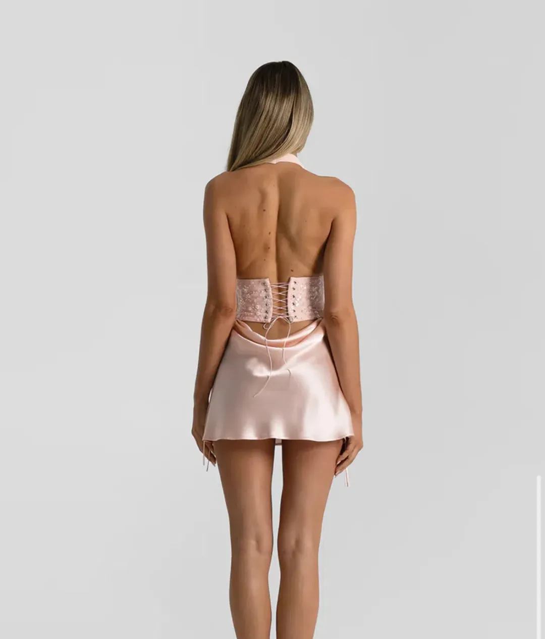 Natalie Rolt Verity Bustier + Evelyn Mini in Espresso SIZE 0/AU 6 for rent on The Volte - main image