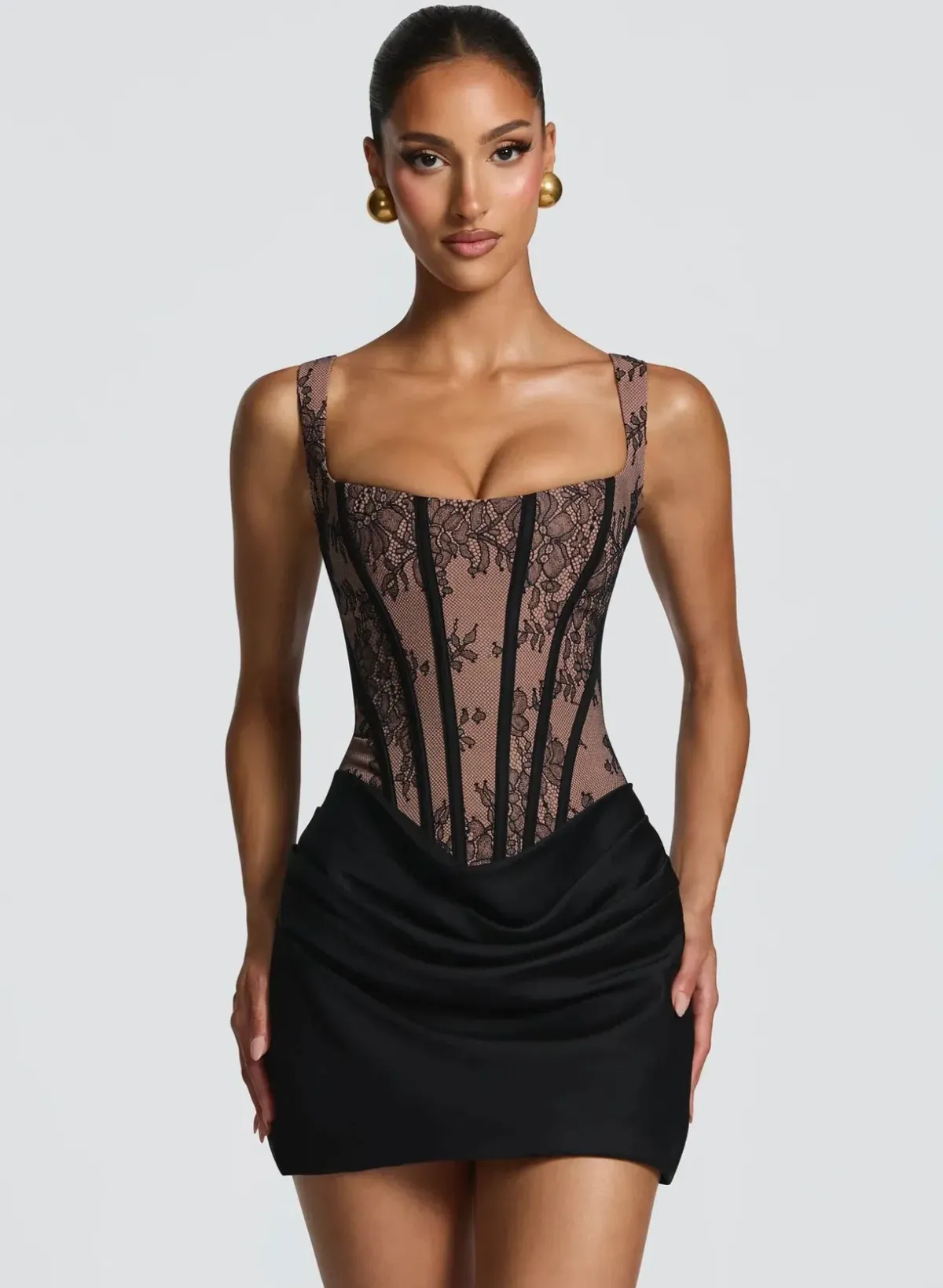 Babyboo Cornelia Mini Dress - black lace 6 - Image 1
