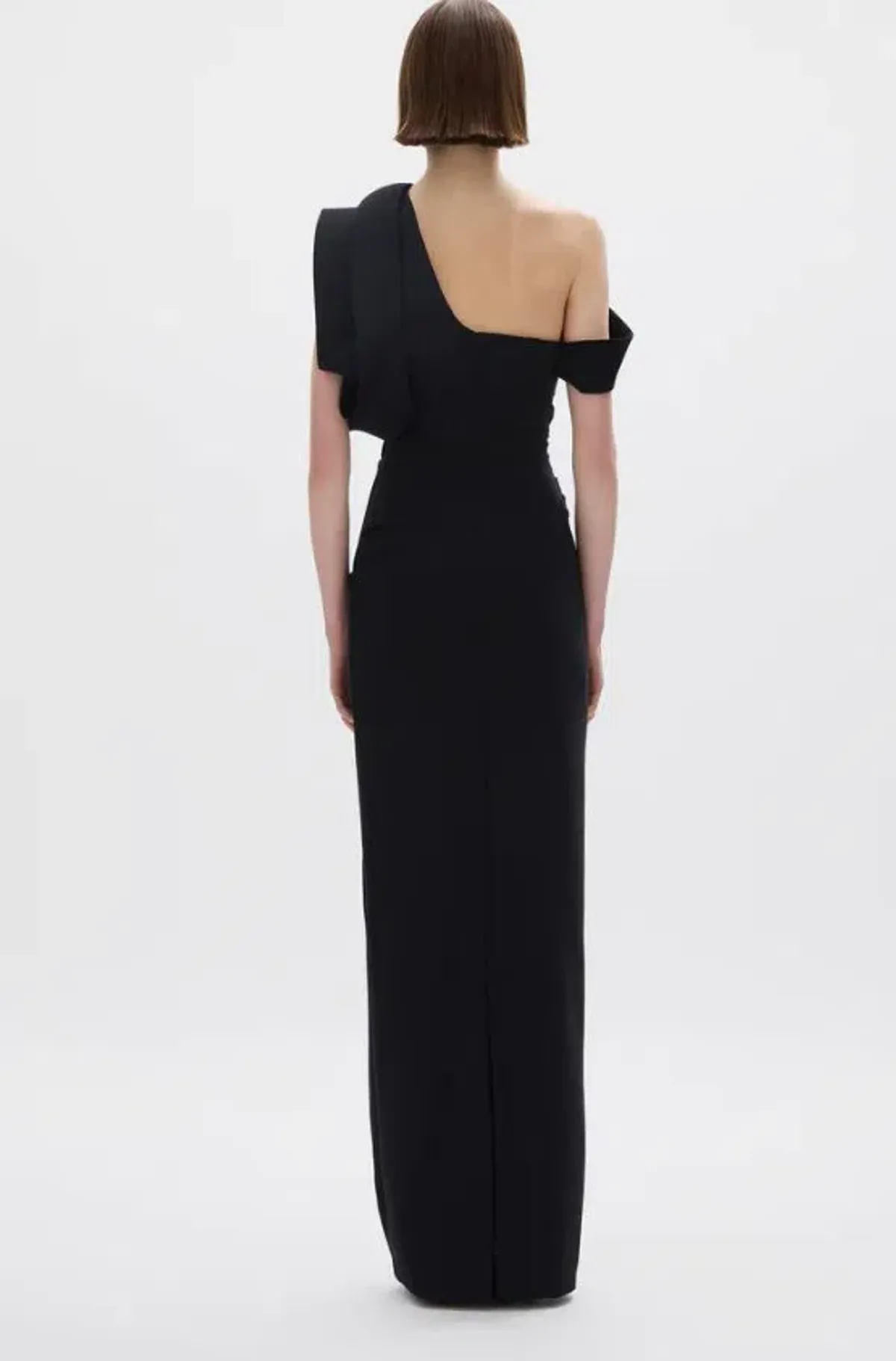 Rachel Gilbert Rowana Gown in Black Size 10 - Image 2