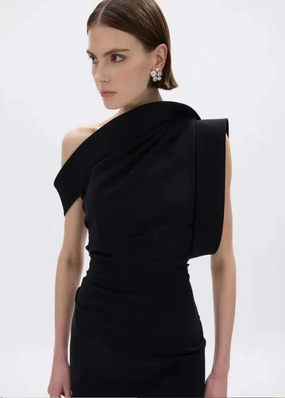 Rachel Gilbert Rowana Gown in Black Size 14 - Image 3