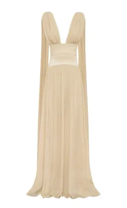 Arcina Ori Ramona Maxi Dress Champagne Size S / AU 8 for rent on The Volte - image 4