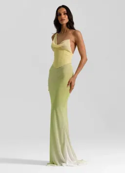 Natalie Rolt Hallie Gown in Citrus Size 6 for rent on The Volte - image 1