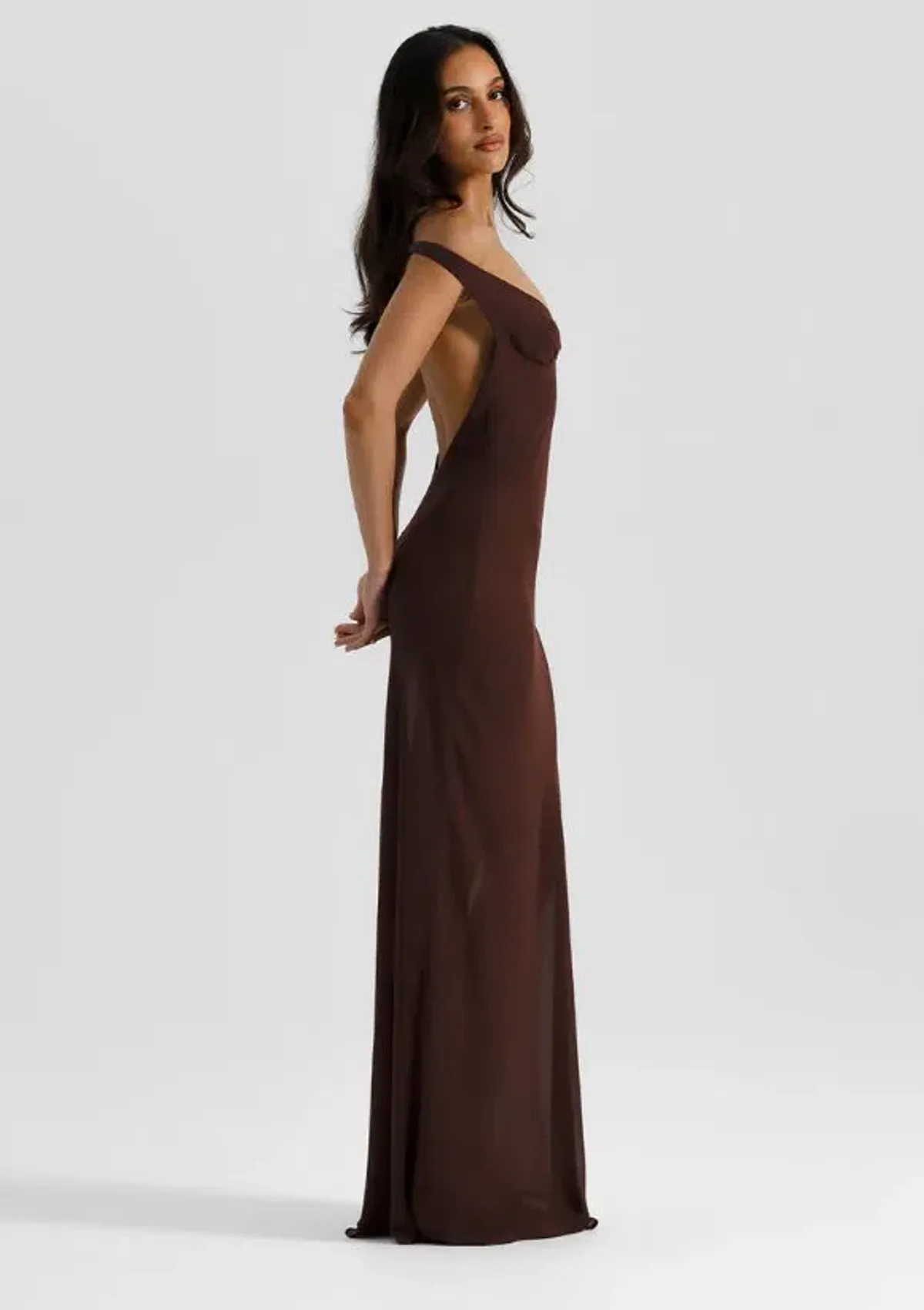 Natalie Rolt Brielle Dress in Espresso Size 6 - Image 3