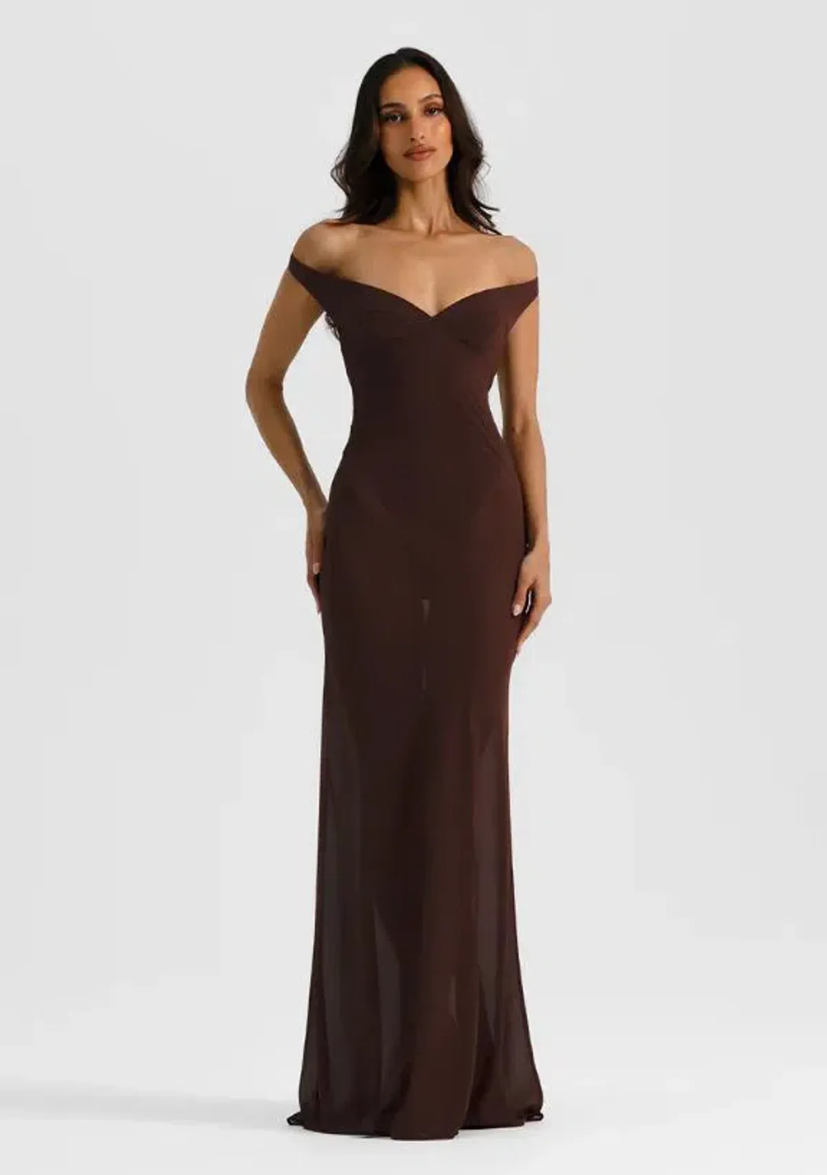 Natalie Rolt Brielle Dress in Espresso Size 8 - Image 1