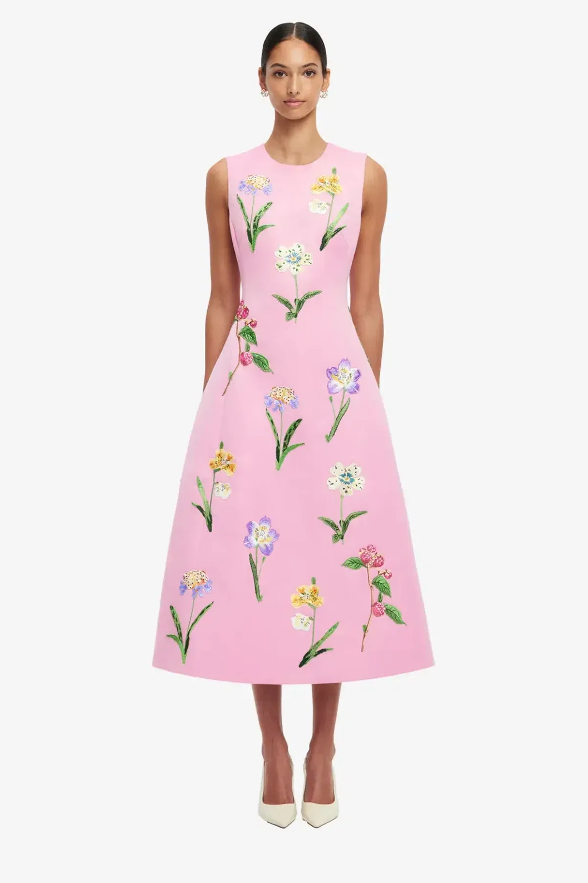 Leo Lin Cleo Embellished Midi Dress - Image 1