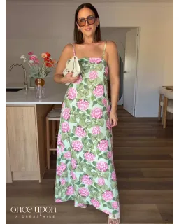 Palm Noosa Alessia Dress Pink Jardin Size 10 for rent on The Volte - image 1