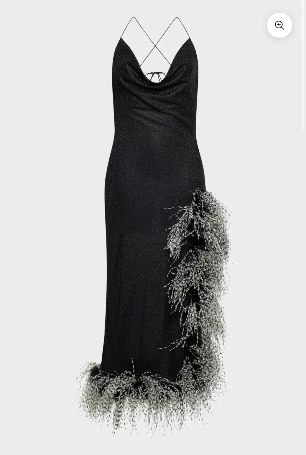 Oseree LUMIÈRE BICOLOR PLUMAGE NIGHT OUT DRESS size S - Image 1