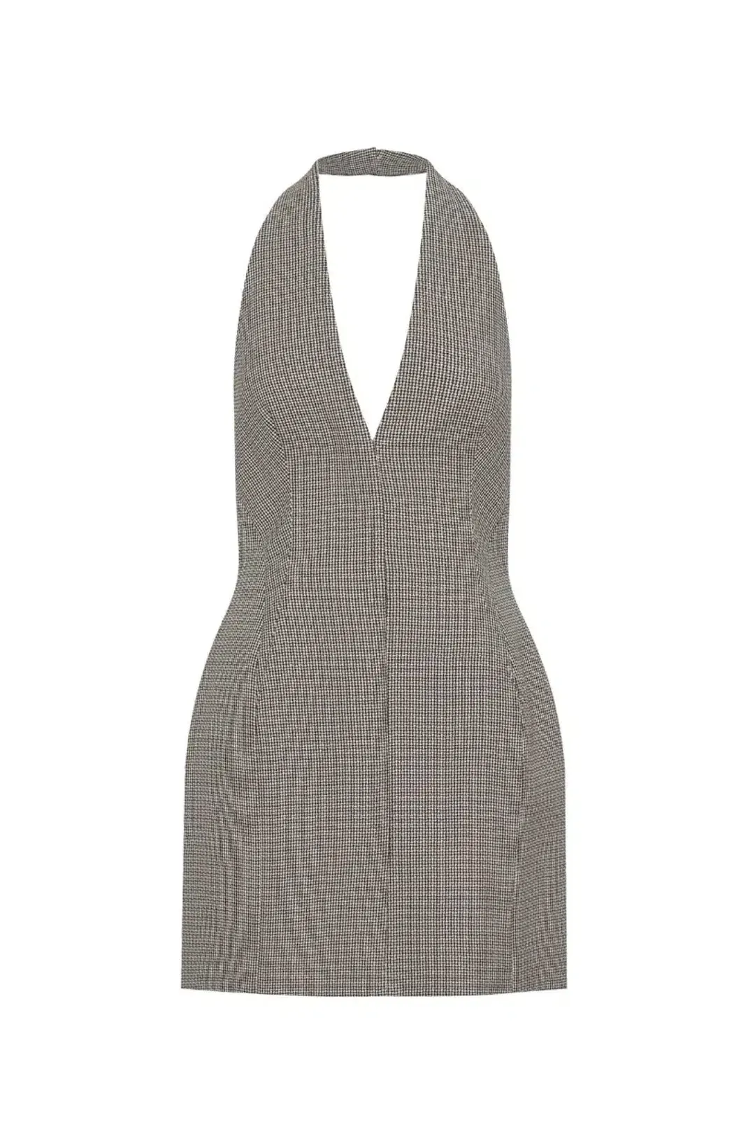 C&M Banks Mini Dress Black Houndstooth Size 10 for rent on The Volte - main image