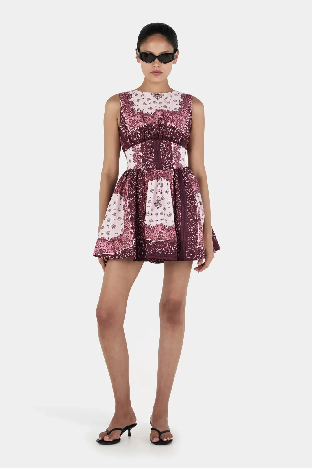 Hansen And Gretel Tessa Mini Dress Barbera Tile Size 12 for rent on The Volte - main image