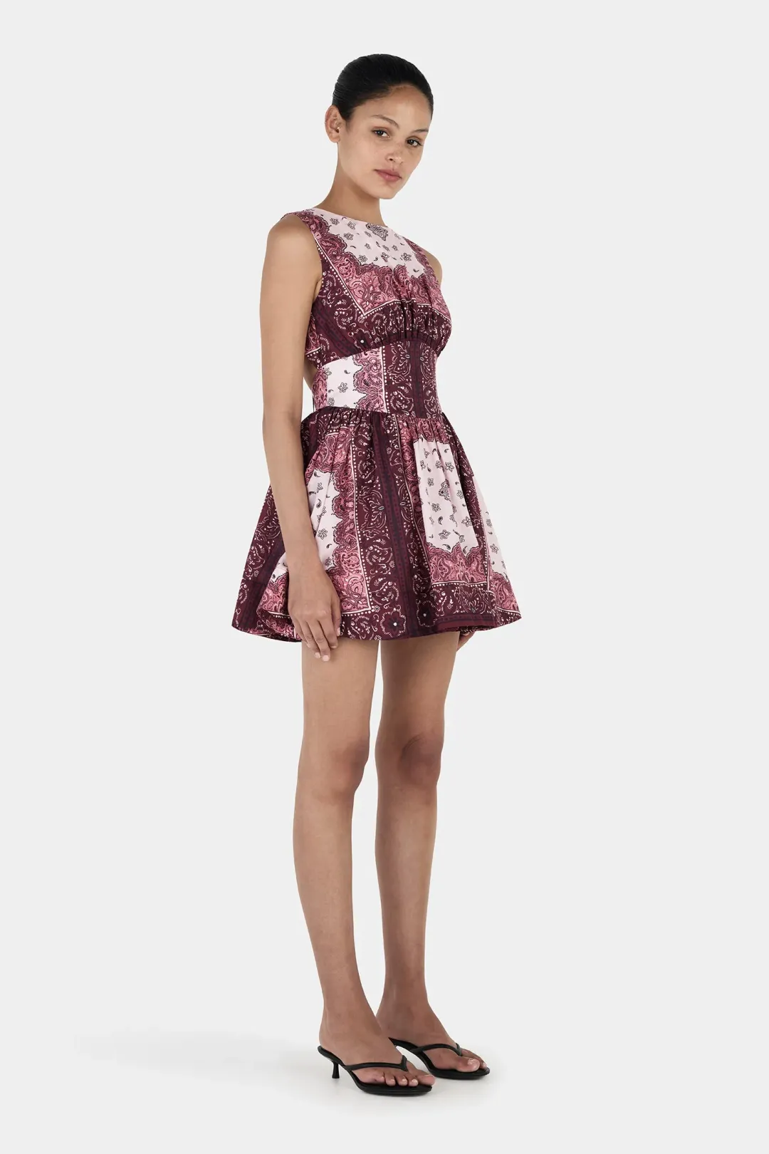 Hansen And Gretel Tessa Mini Dress Barbera Tile Size 12 for rent on The Volte - main image