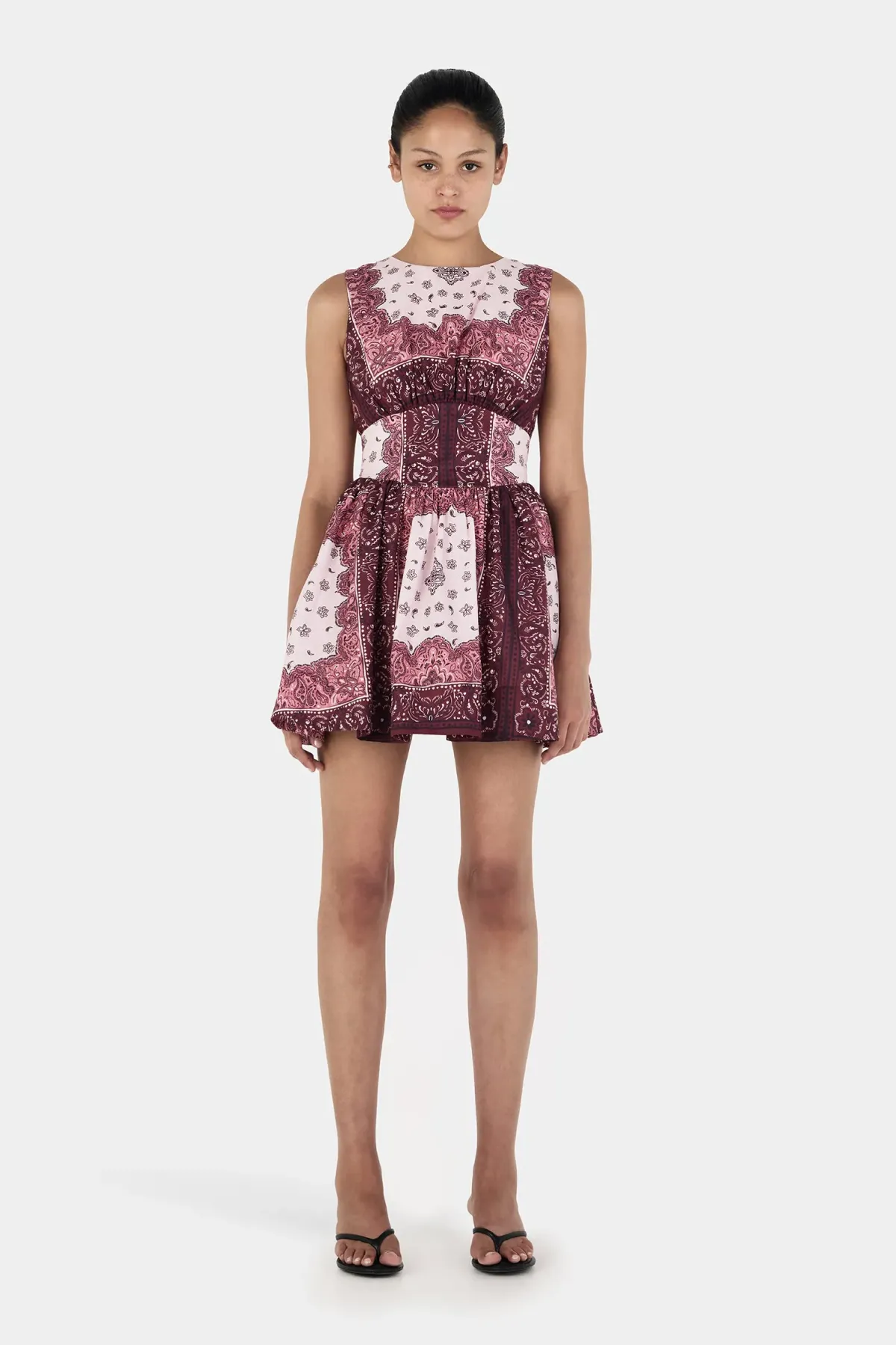 Hansen And Gretel Tessa Mini Dress Barbera Tile Size 12 for rent on The Volte - main image