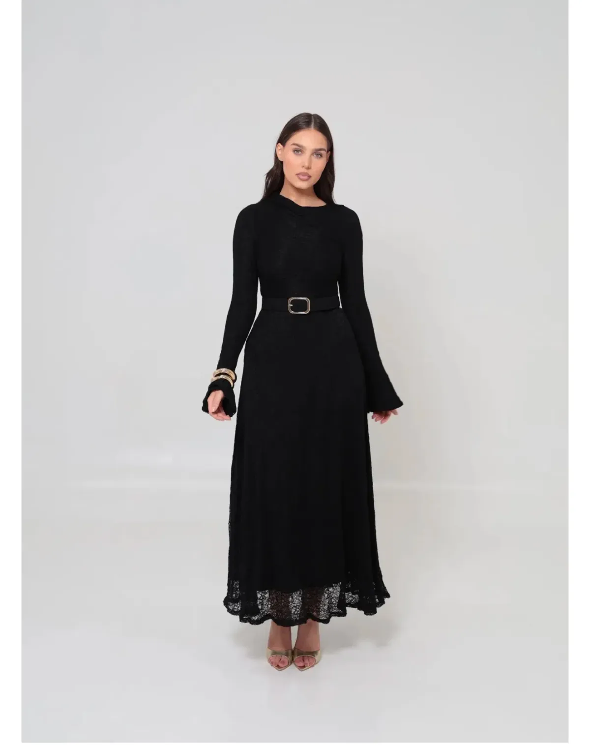 Alaia DIANA LACE DRESS BLACK for rent on The Volte - main image