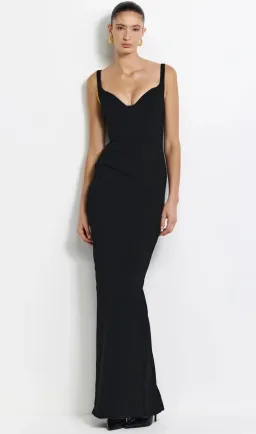 Effie Kats Pearl Gown Black 8 for rent on The Volte - image 1