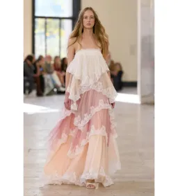 Aje Ophelia Lace Gown in Multi Size AU10 for rent on The Volte - image 5
