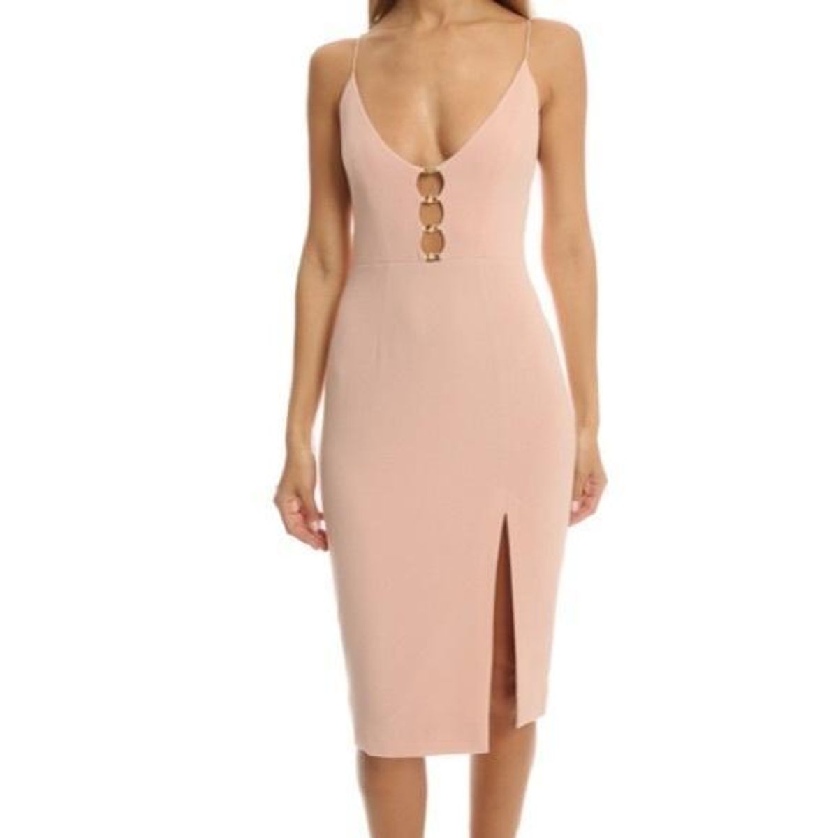 Zimmermann Crepe Link Midi Dress Lily Pink Size 8 - Image 4
