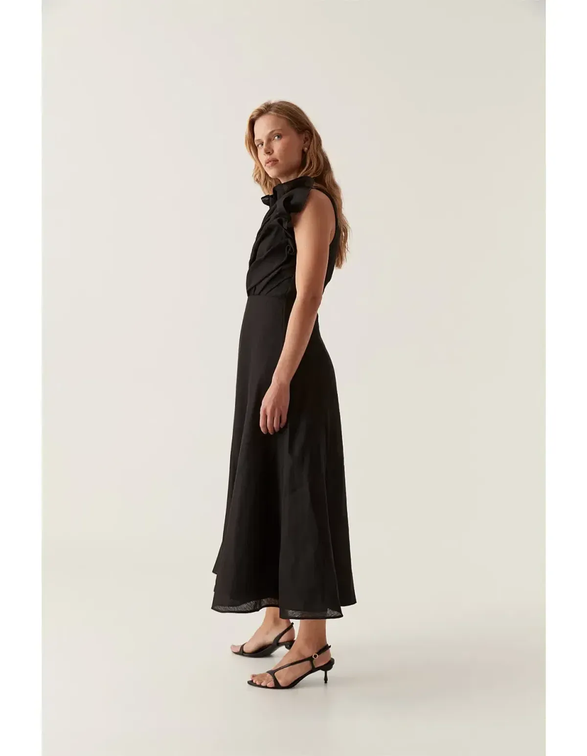 Aje Genesis Midi Dress Black size 8 - Image 2