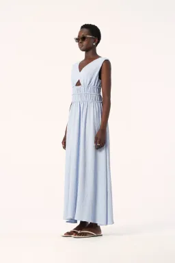 ELKA COLLECTIVE EVIAN DRESS SKY BLUE SIZE 12 for rent on The Volte - image 2