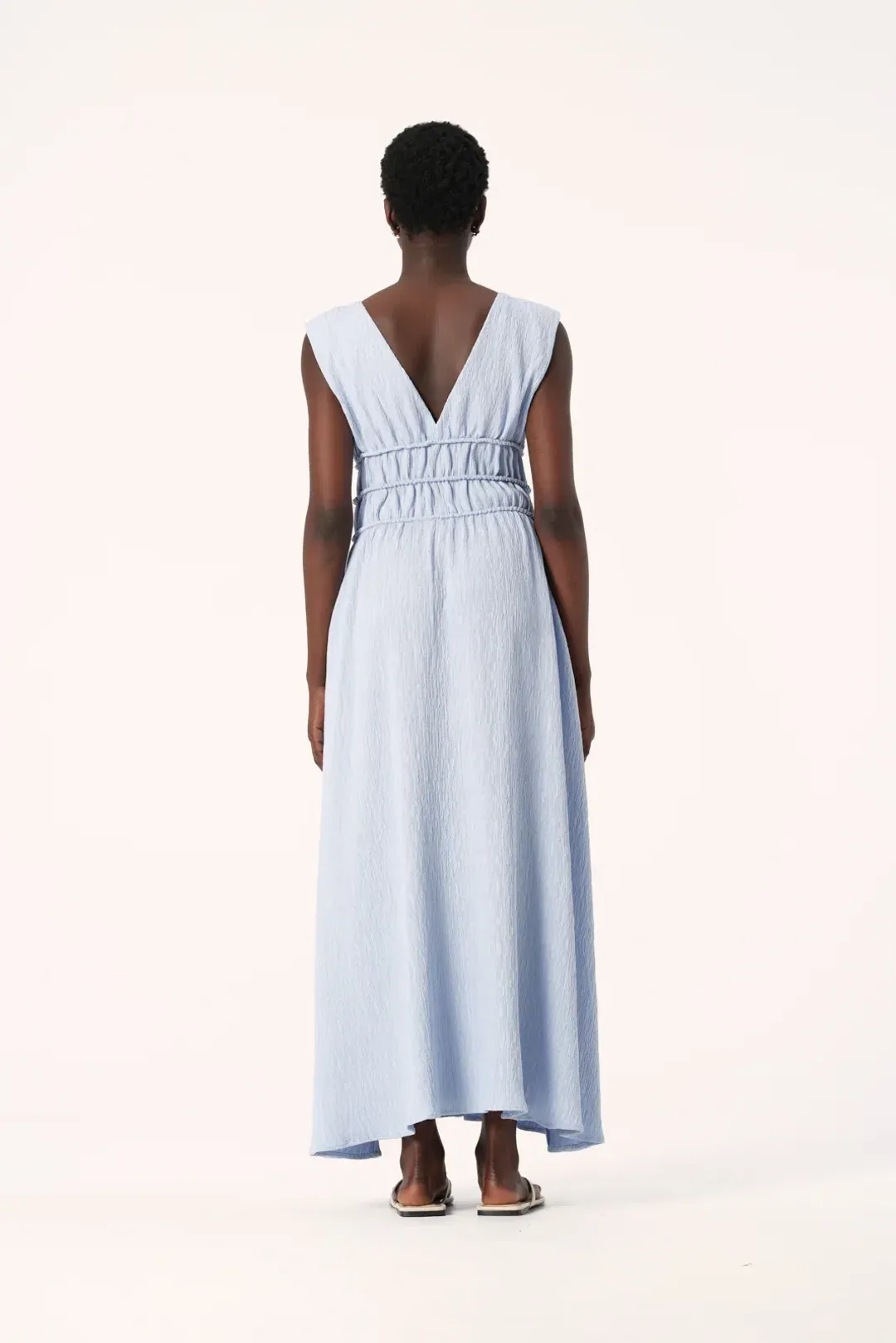 ELKA COLLECTIVE EVIAN DRESS SKY BLUE SIZE 12 for rent on The Volte - main image