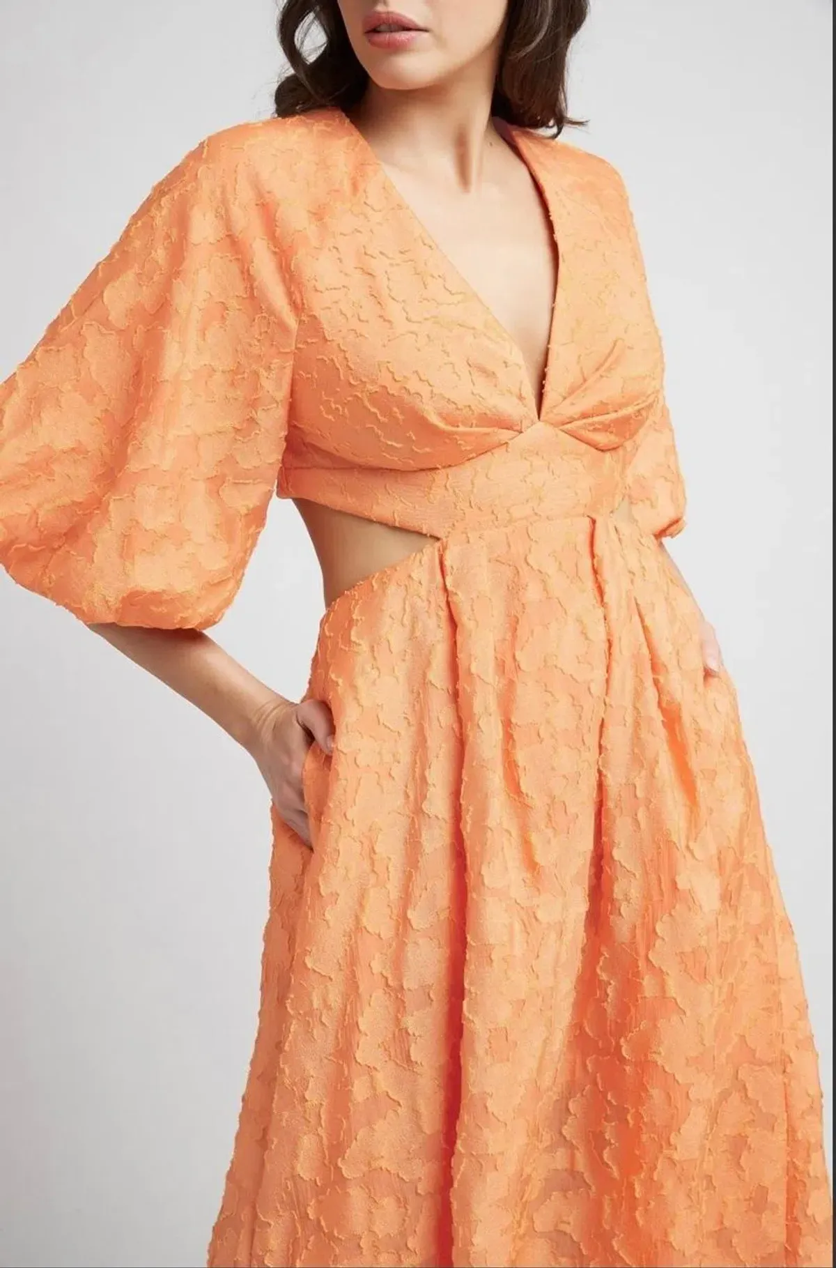 Sheike Estate Dress Tangerine Size AU 16 - Image 3