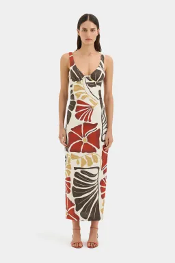Sir The Label Julietta Balconette Midi Dress Size 2 / AU 10 for rent on The Volte - image 1
