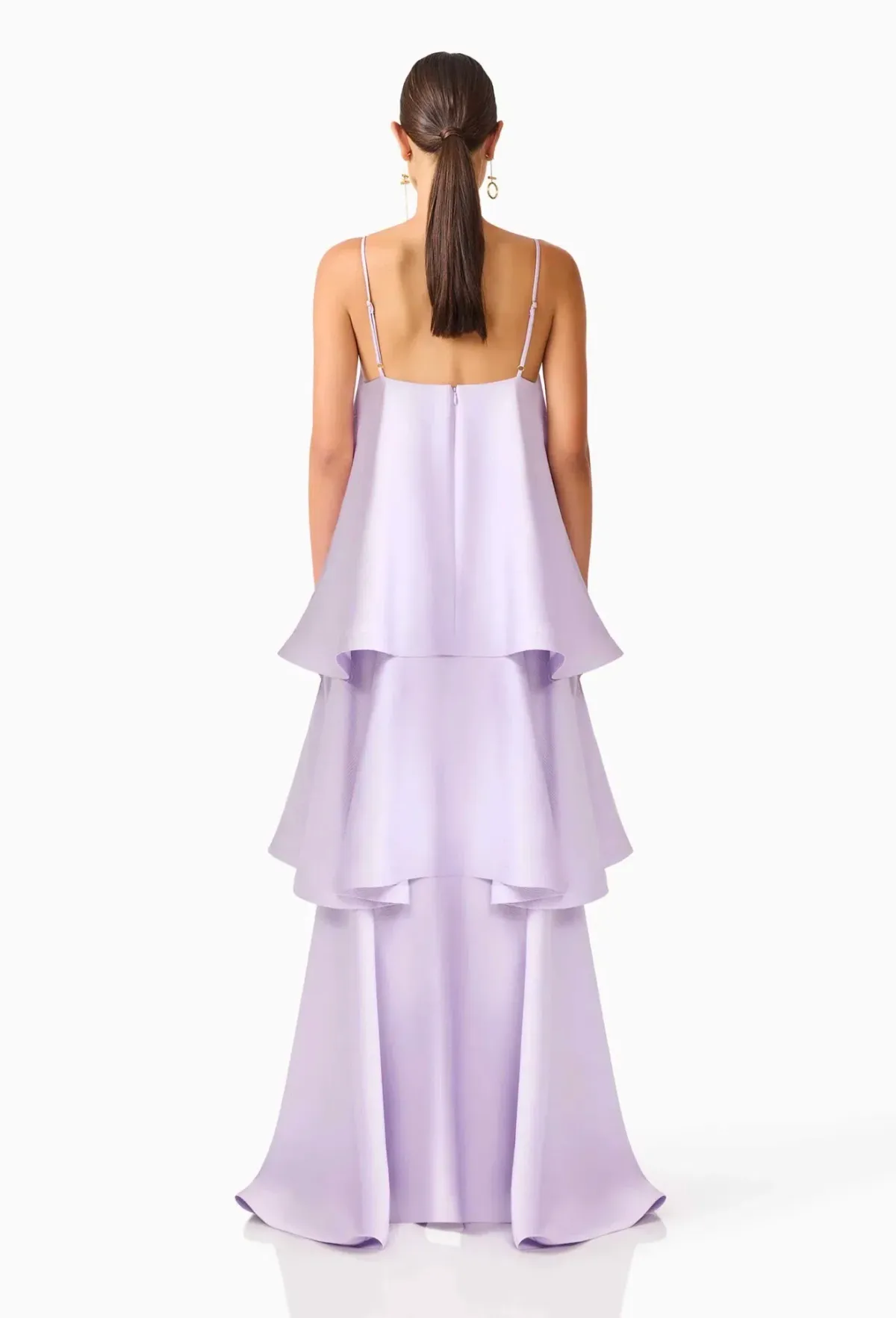 Elliatt Tilly 3 Tiered Maxi Dress in Purple Size AU 6 - Image 2