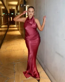 Arcina Ori Gaia Dress In Plum Size 14 (XL) for rent on The Volte - image 1