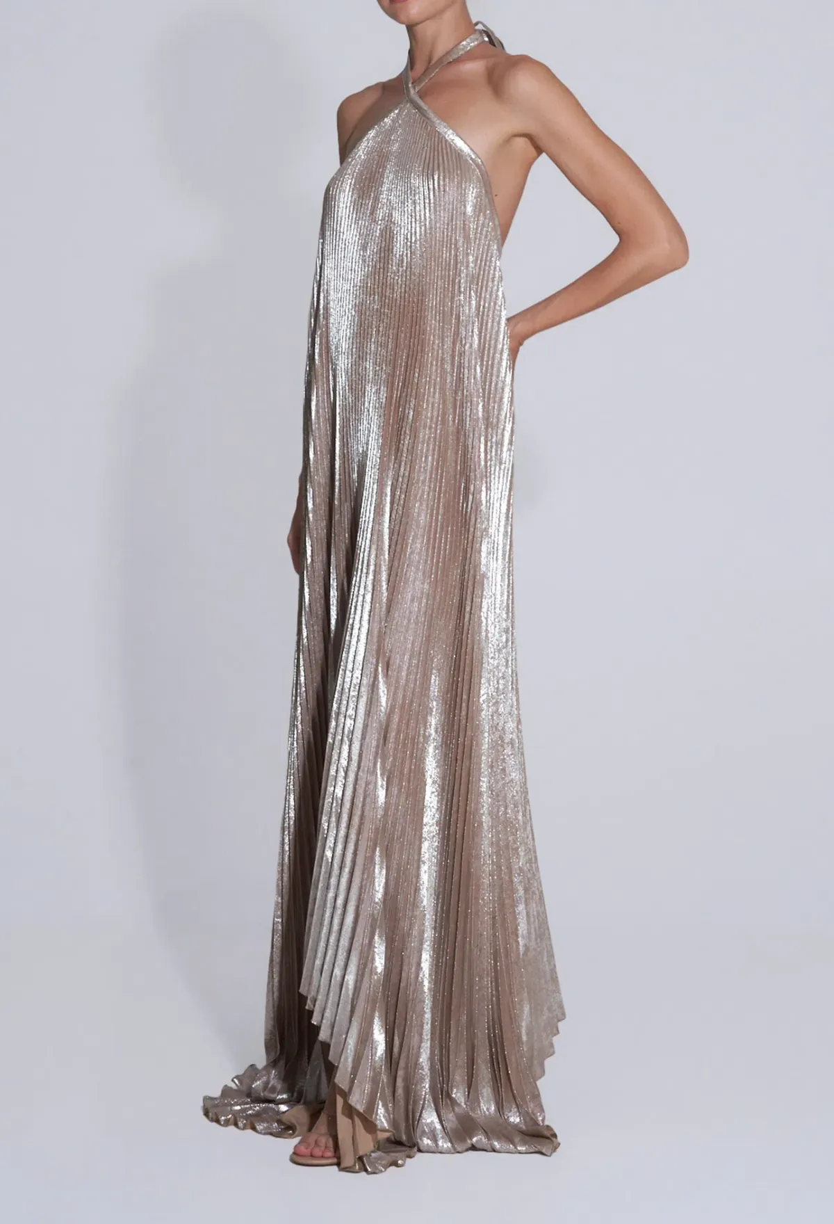Lidee Deesse Gown size 10 Desert Shimmer - Image 2