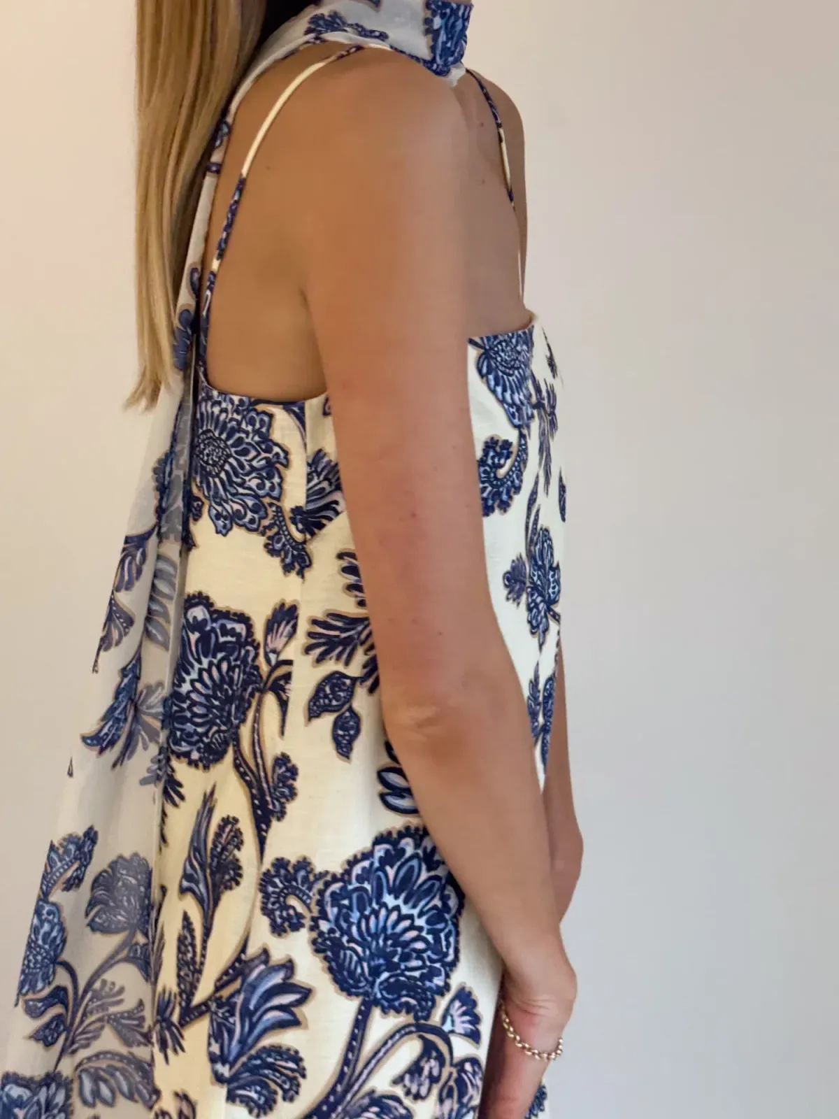 By Nicola Layla Maxi Dress size 10 Blue Paisley - Image 5