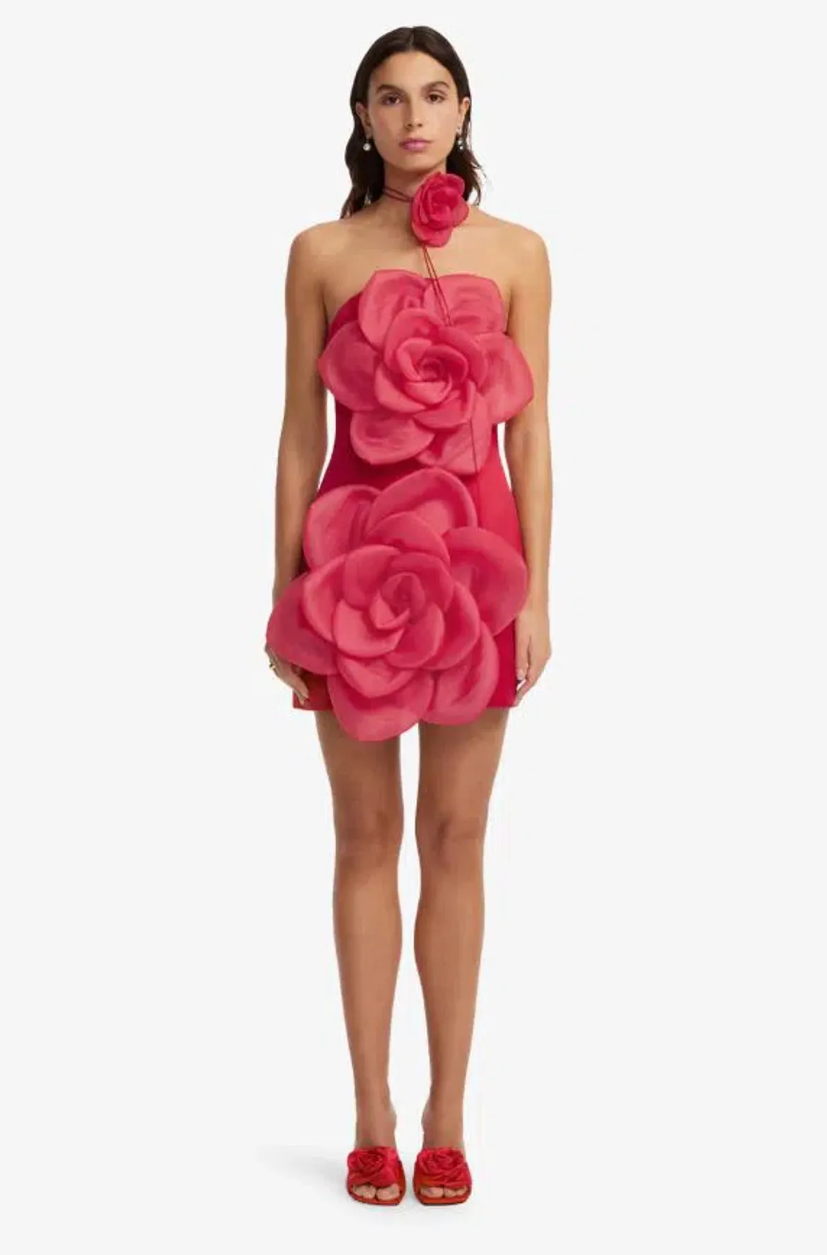 Leo Lin Floret Mini Dress Scarlet 6 - Image 1
