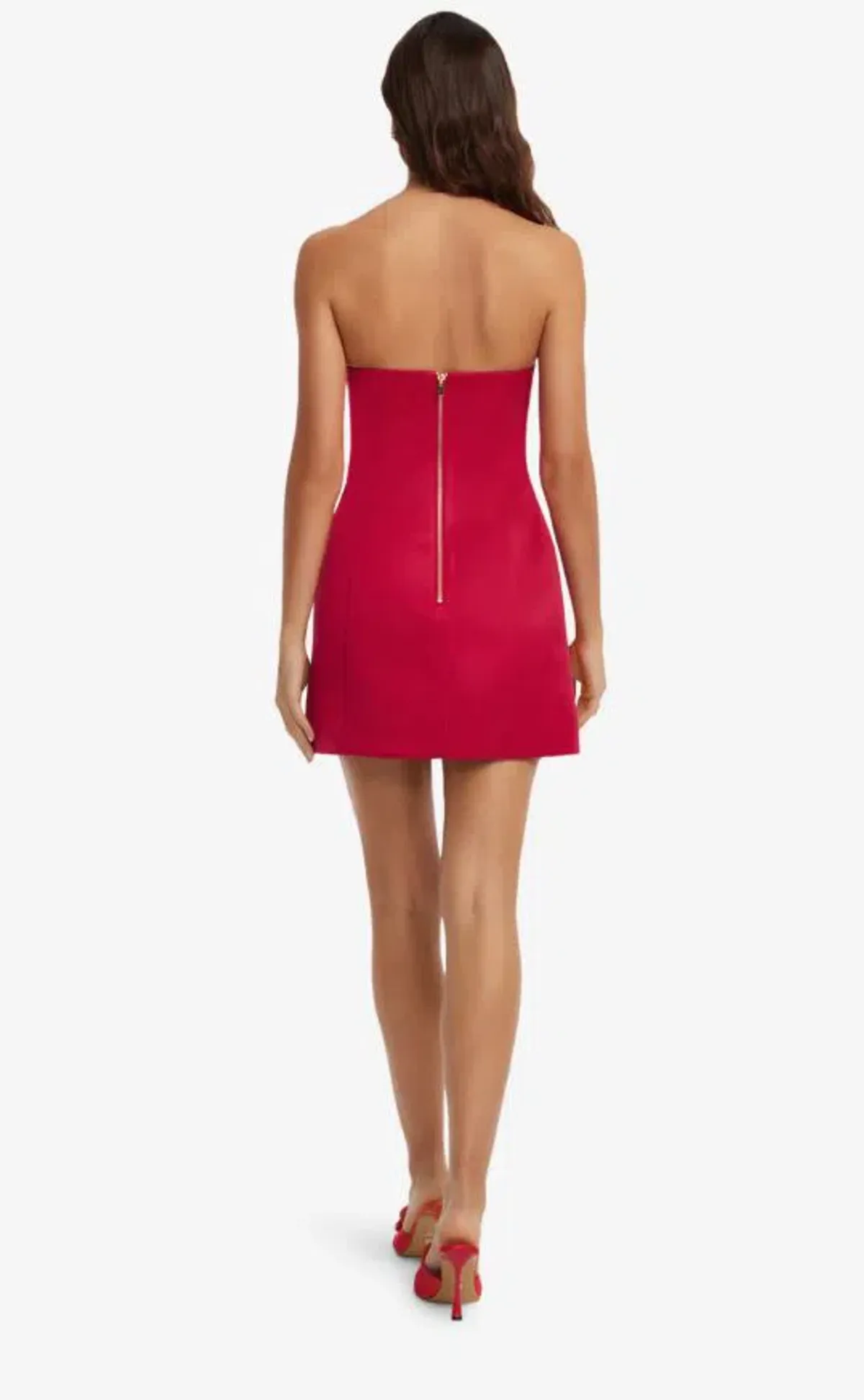 Leo Lin Floret Mini Dress Scarlet 12 - Image 3
