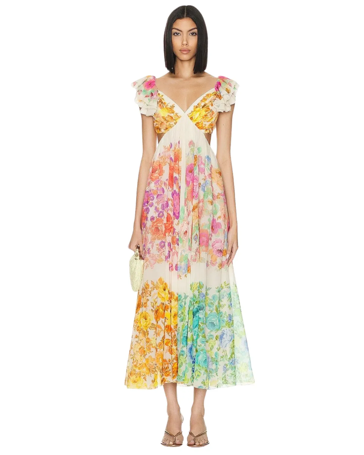 Zimmermann Raie Frill Shoulder Dress Size 2/ AU 12 - Image 1