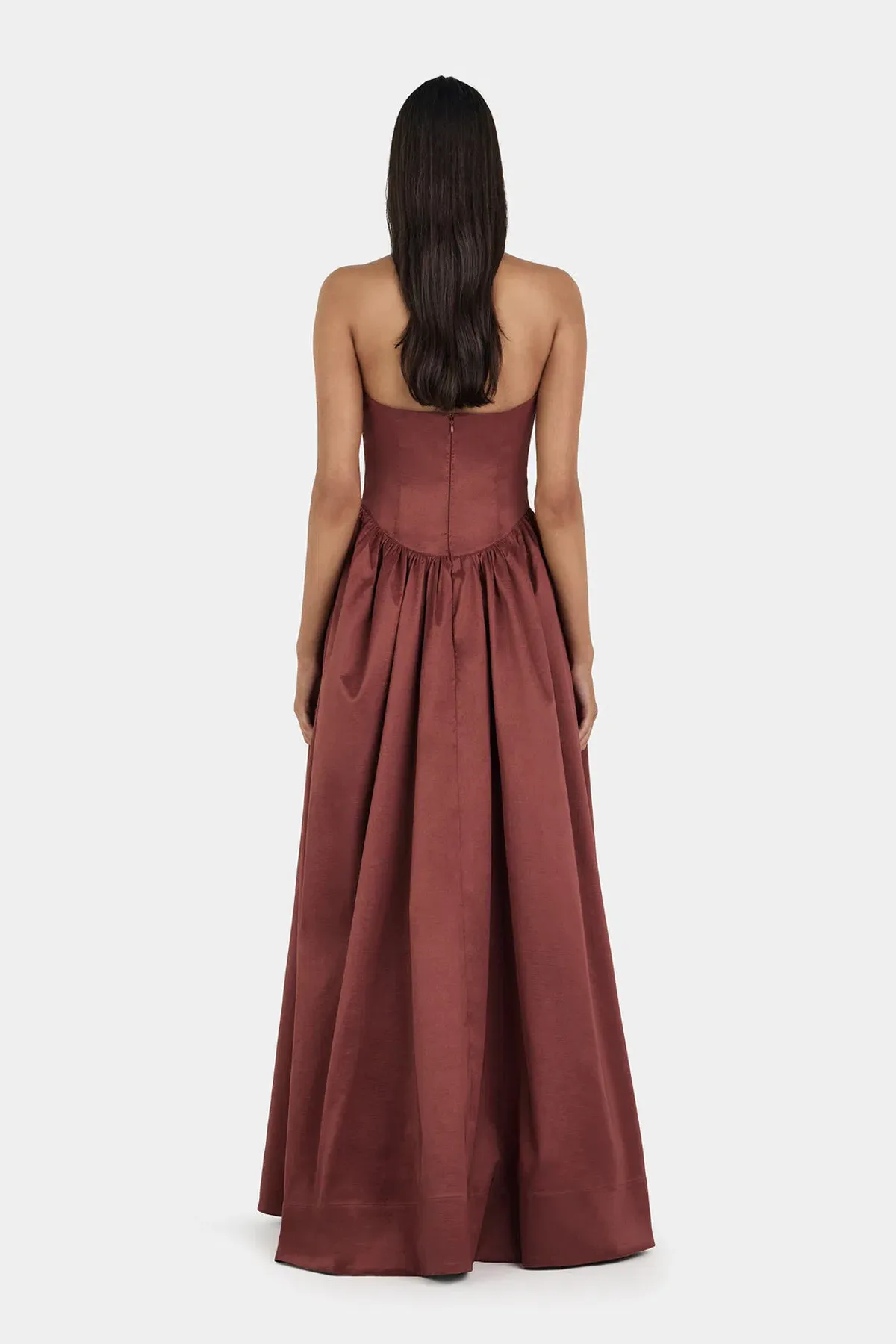 Hansen and Gretal Audrey Floor Length Gown in Pinot Brown Size 6 - Image 2