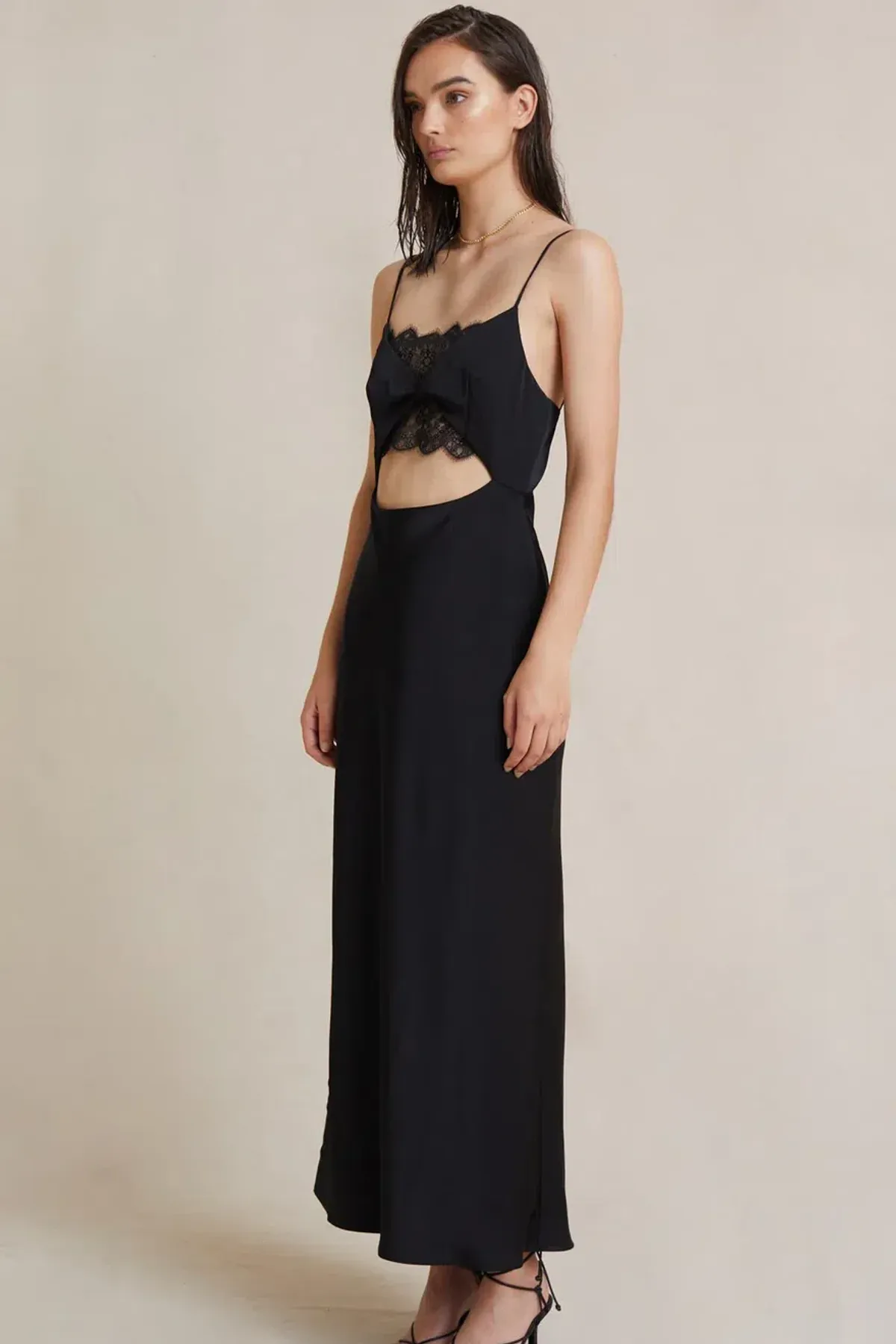 Valerie Midi Dress in Black from Bec + Bridge | Size 10 - Image 3