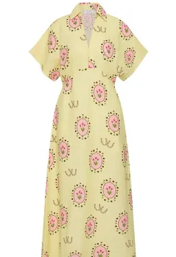 Palm Noosa Jasmine Dress Savanna Tile Size 10 for rent on The Volte - image 4