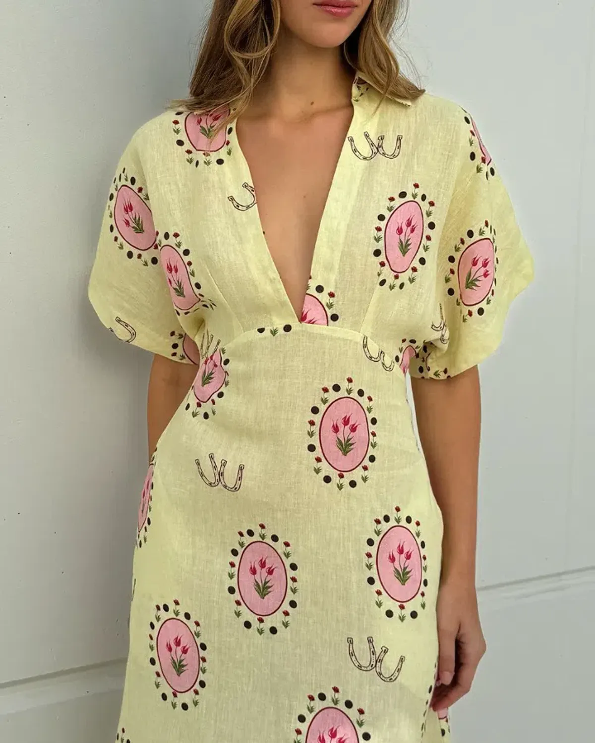 Palm Noosa Jasmine Dress Savanna Tile Size 10 for rent on The Volte - main image