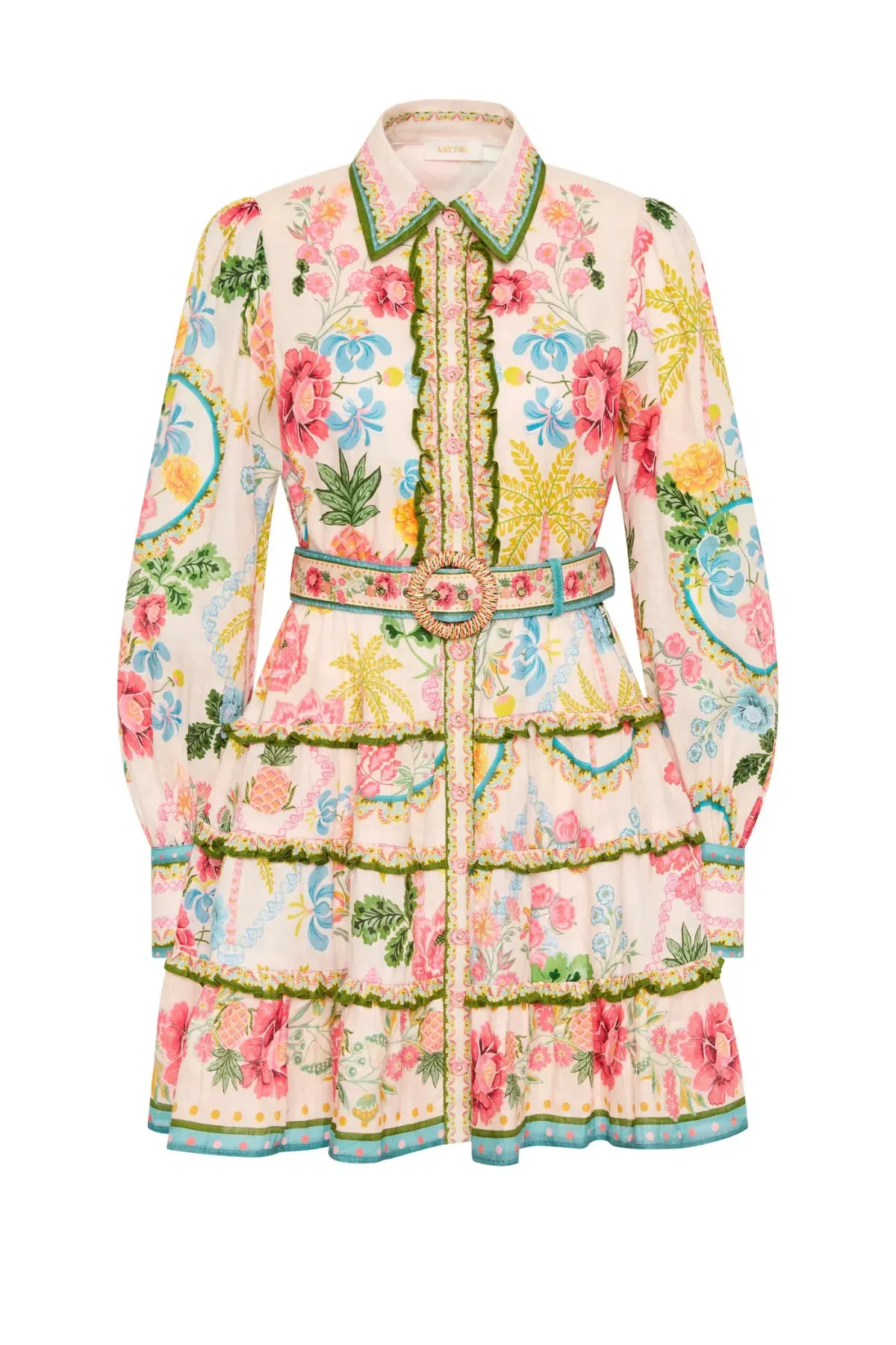 Kate Ford Prairie Frilled Layered Mini Size 8 - Image 3
