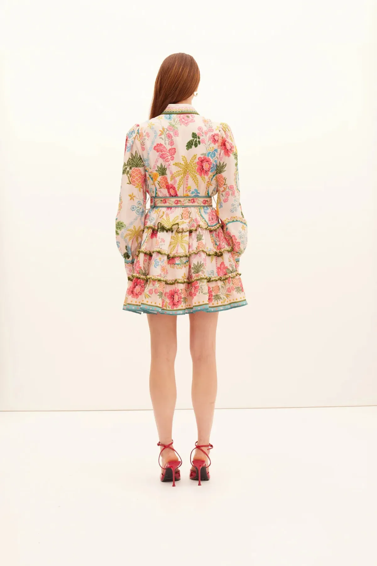 Kate Ford Prairie Frilled Layered Mini Size 8 - Image 5