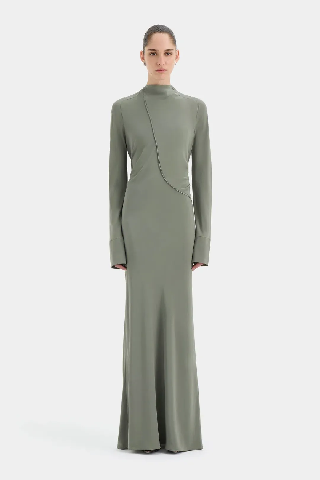 Sir. Rousseau Open Back Gown- 10 for rent on The Volte - main image