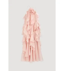 Aje Pandorea Layered Maxi Dress Pastel Pink Size 10 for rent on The Volte - image 9