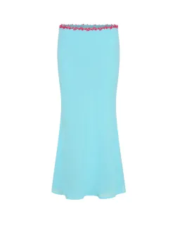 I am Delilah Jemima Halter Top and Midi Skirt Set in Sapphire Size 10 for rent on The Volte - image 6