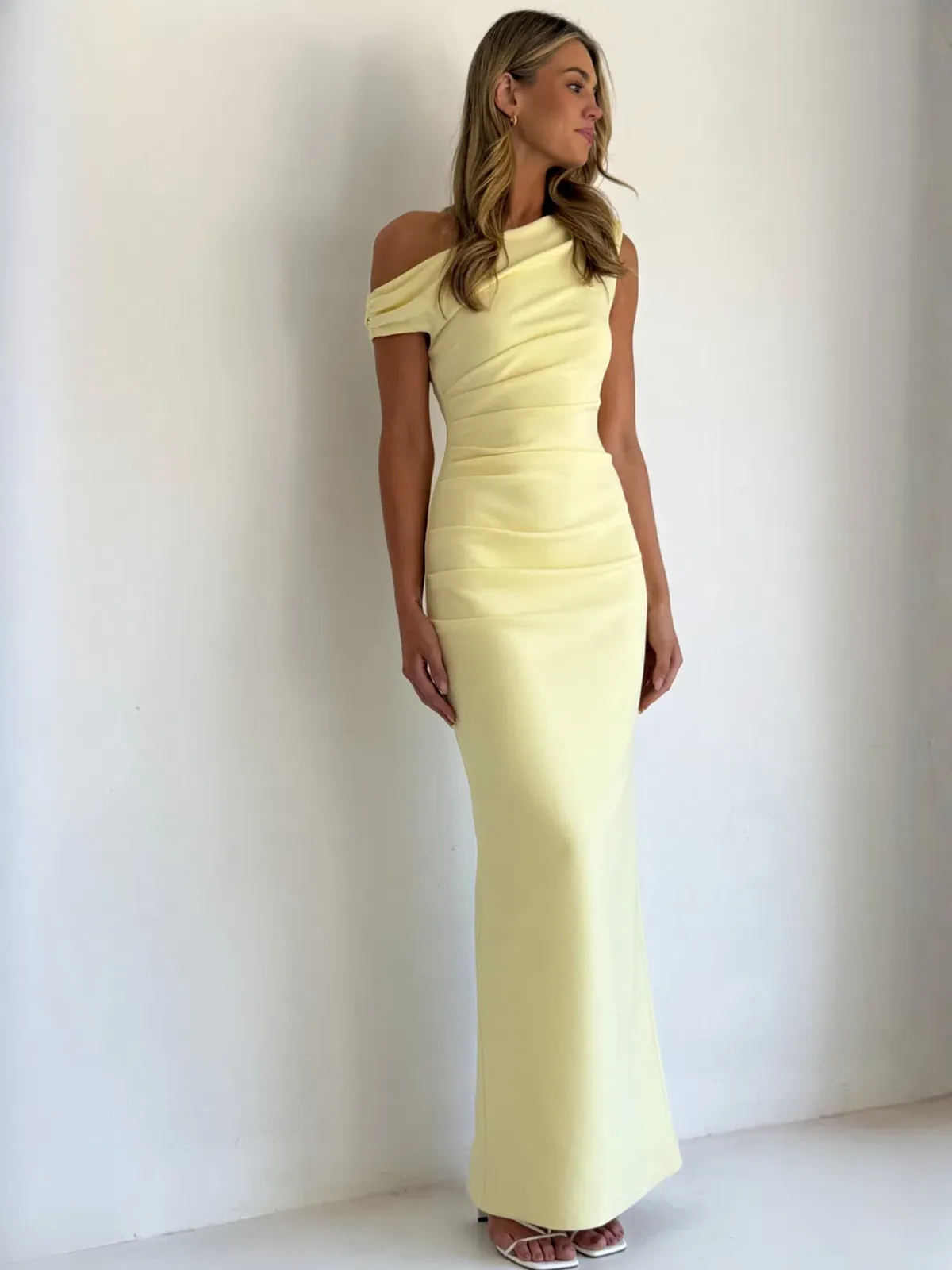 By Nicola Sophia Maxi Dress size 8 Pastel Lemon - Image 2